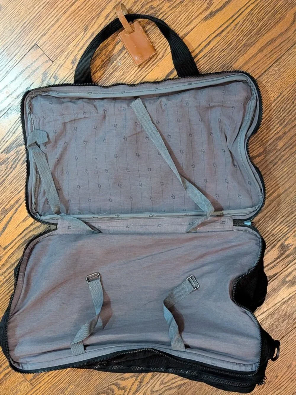 Vintage Dior Luggage Set – 2 Piece Canvas Leather Black Duffle Garment